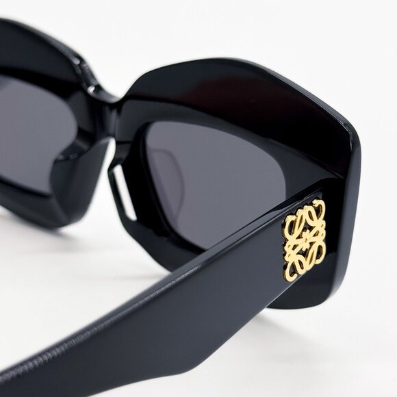NEW LW40114F 01A, LOEWE BLACK WOMEN SUNGLASSES LOEWE - Picture 8 of 11